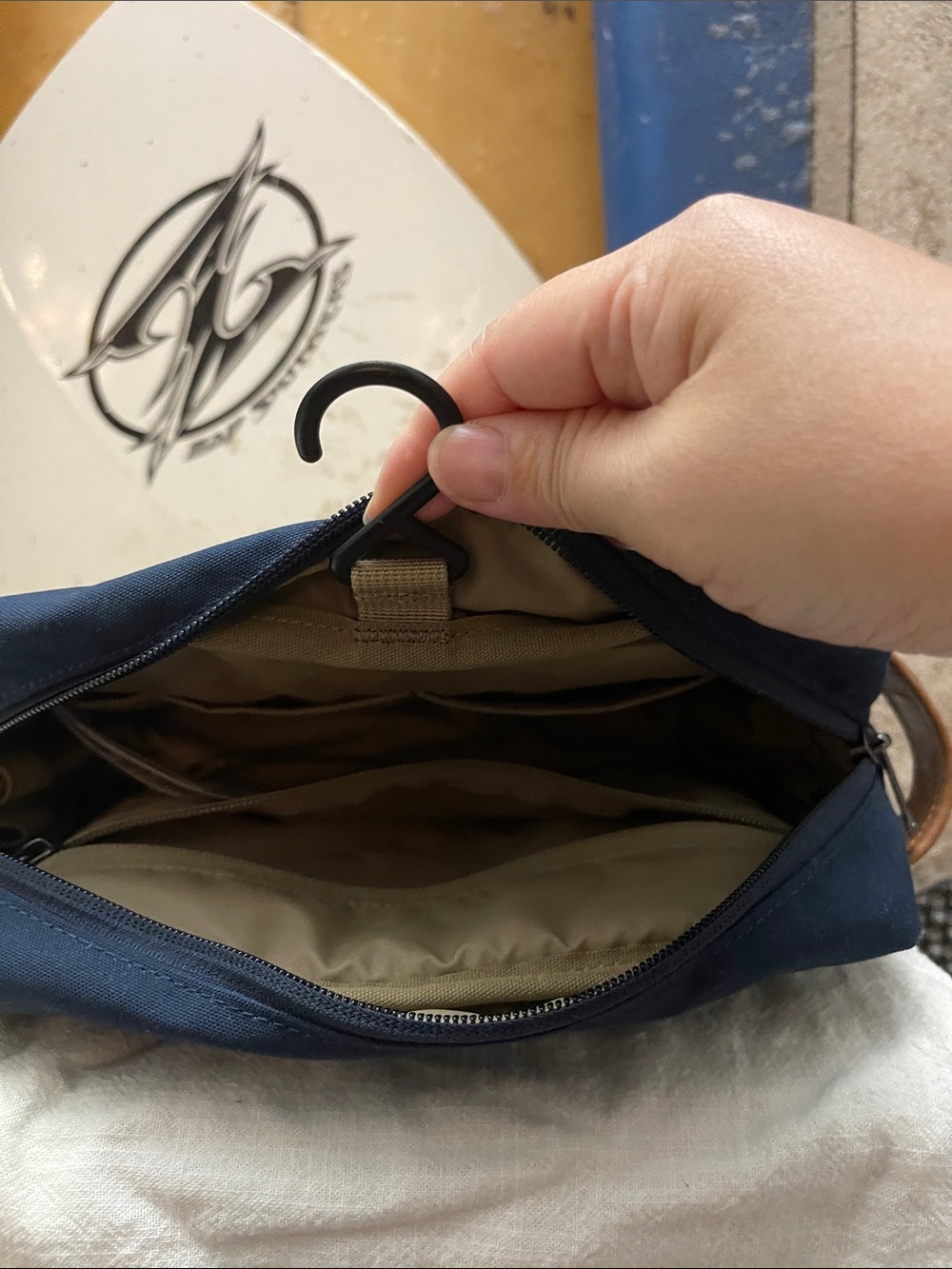 Fjallraven Navy Blue Travel Pouch - Picture 3 of 4